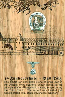 Genuine Piece of the SS Junkerschule at Bad Tölz